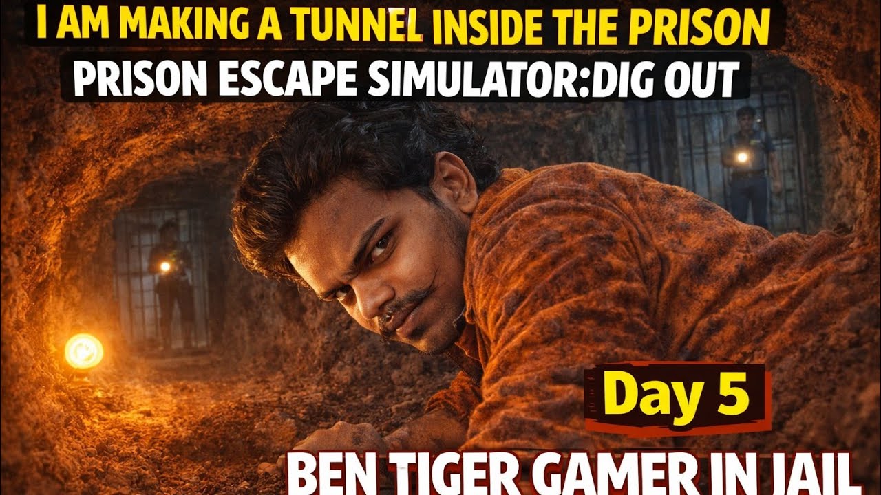 Day 5! I AM MAKING A TUNNEL INSIDE THE PRISON | PRISON ESCAPE SIMULATOR:DIG OUT 🧑‍✈️👀🥄