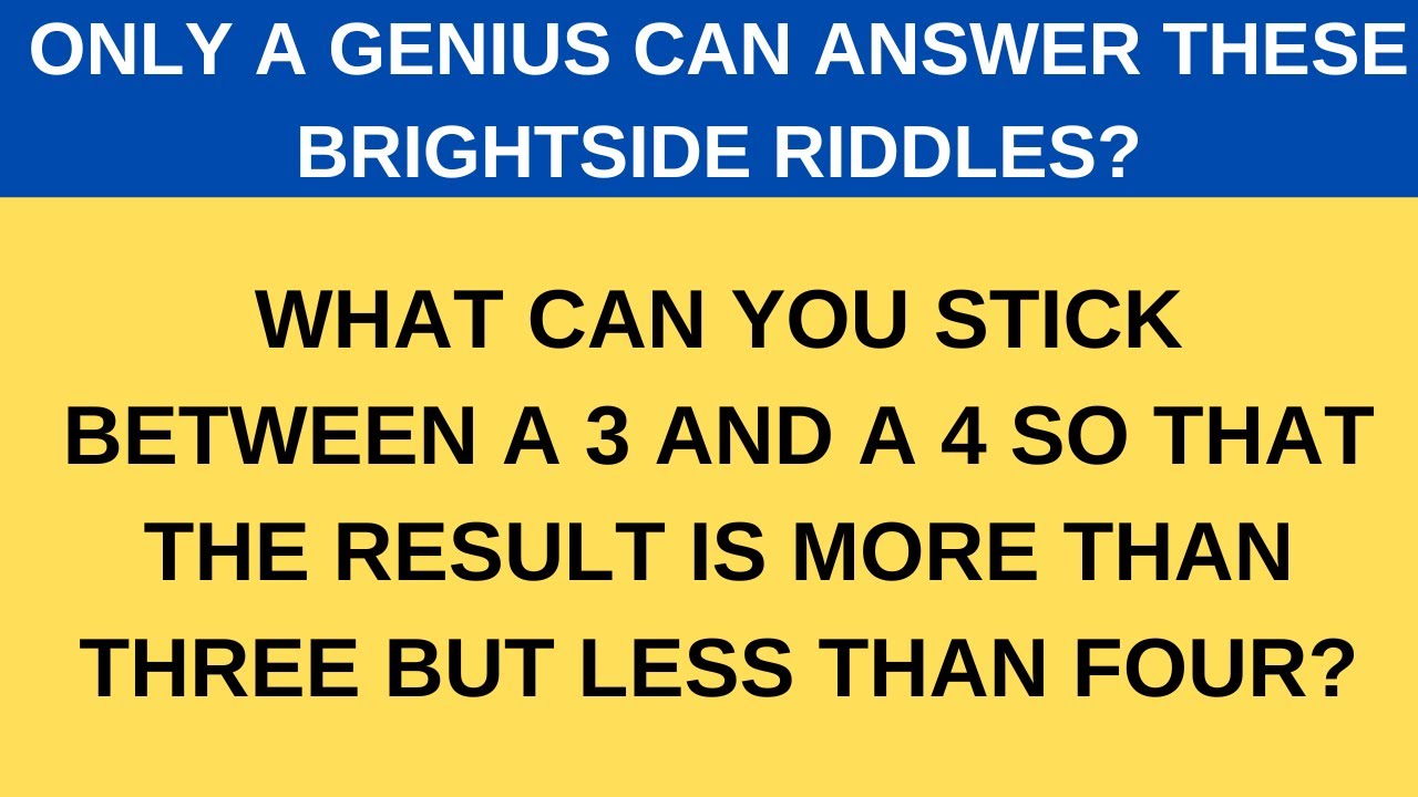 Only a Genius Can Answer These 15 Tricky Riddles? Riddles Quiz41