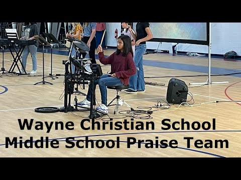 Jessica Playing Drums at Wayne Christian School