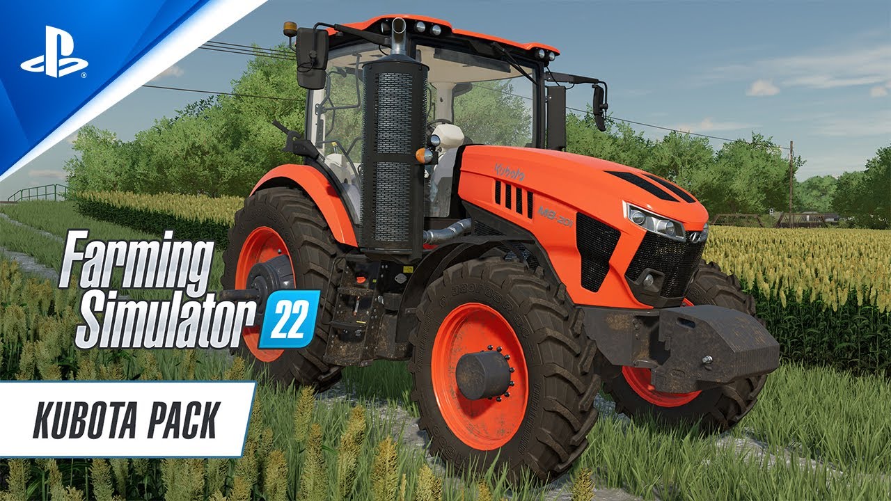 Farming Simulator 22 - Kubota Pack Launch Trailer I PS5 & PS4 Games 