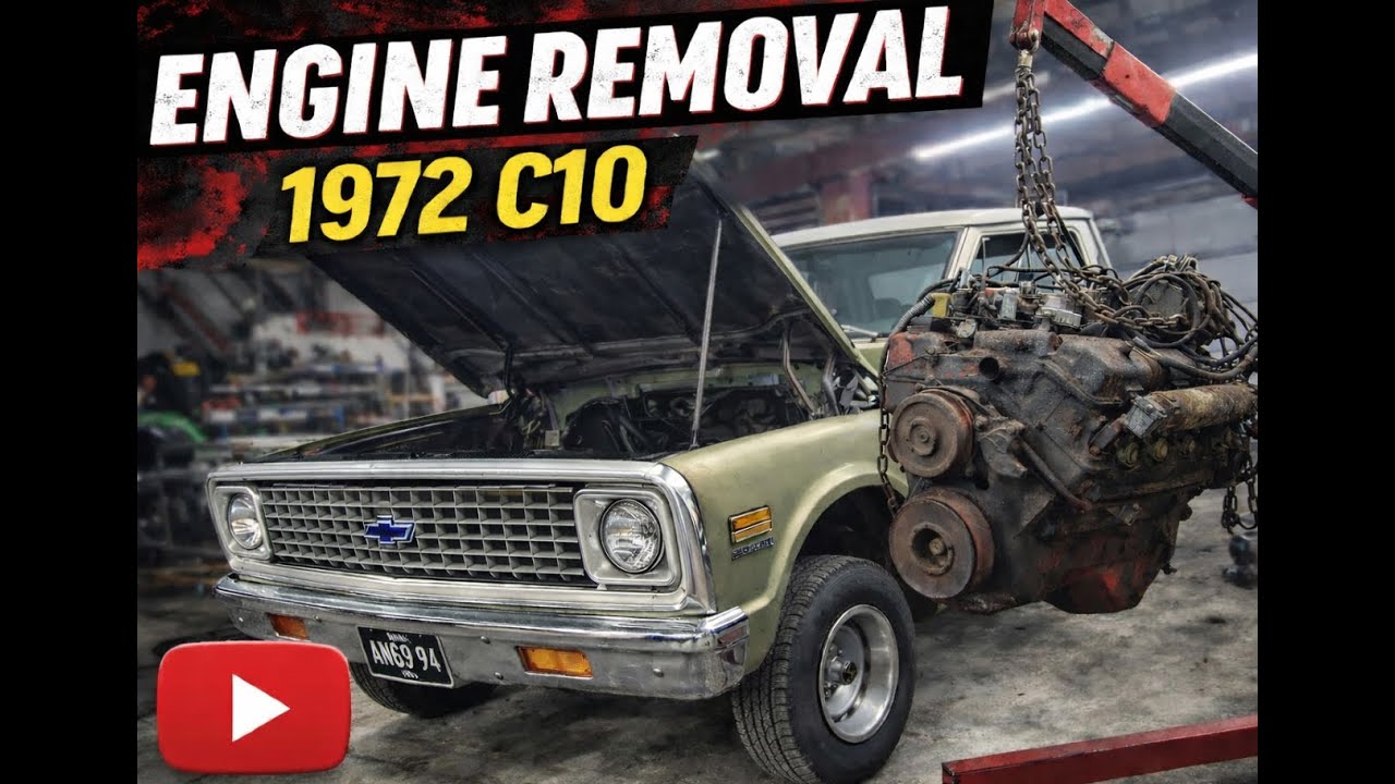 72 C10 Engine Removal