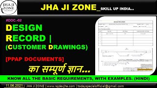 DESIGN RECORD | CUSTOMER DRAWING | PPAP DOCUMENTS