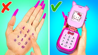 Thumbnail for My Barbie Made Hello Kitty Phone 🐱 *Building Doll Dreamhouse From Trash*