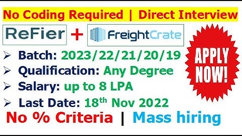 No Coding Required | 2023/22/21/20/19 batch | Direct Interview | No % Criteria | Sales Job