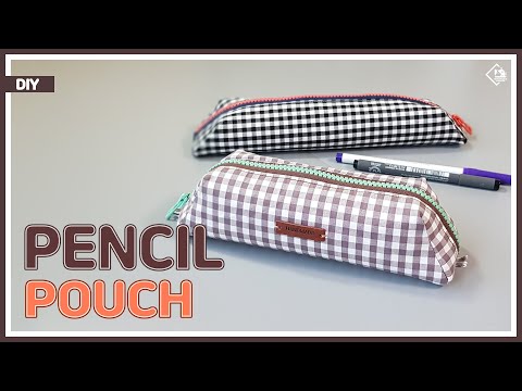 DIY/ PENCIL CASE/ ZIPPER POUCH/ 패브릭 필통만들기/ 지퍼파우치 만들기/ sewing/ tutorial [Tenersmile Hanmdade/ 텐더스마일]