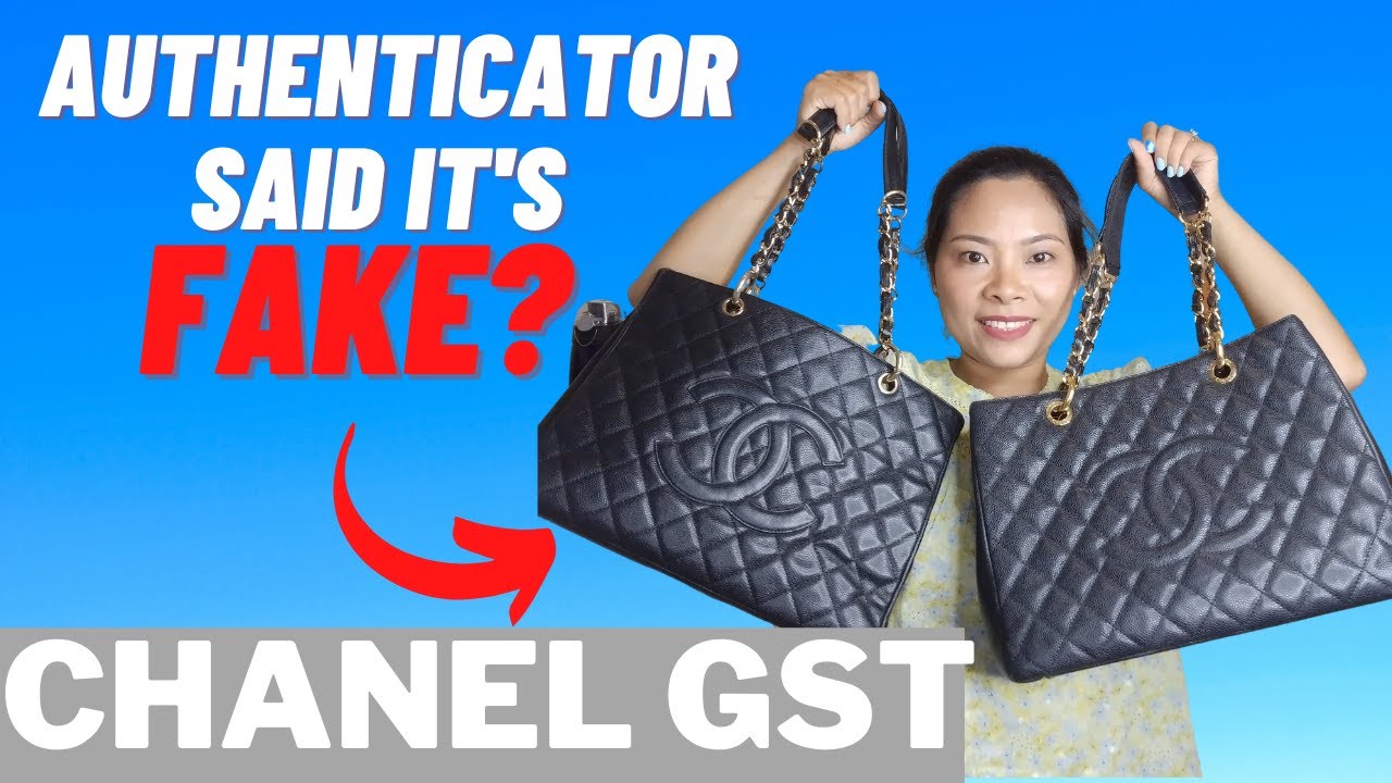 CHANEL GST, GRAND SHOPPING TOTE, AUTHENTICATOR SAID IT'S FAKE