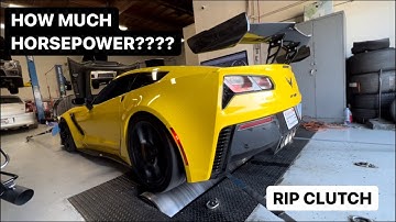 STOCK C7 ZR1 MAKES CRAZY POWER ON DYNO JET FOR BEING STOCK!