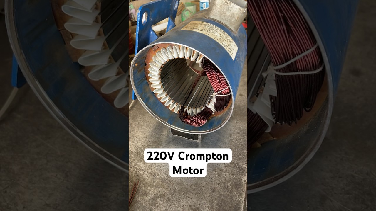 Crompton 3 HP single phase motor 
