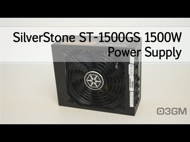 Silverstone Strider ST1500-TI, 80 Plus Titanium 1500W Fully Modular ATX/PS2  Power Supply, SST-ST1500-TI