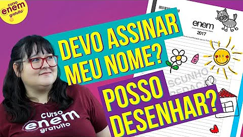 Como escrever na Folha de redação?