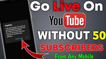 Live Stream on YouTube Without 50 Subscribers | How to Go Live on YouTube With 0 Subscribers