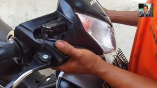 cara mengganti kaca lampu depan HONDA SUPRA X125,dengan mudah.