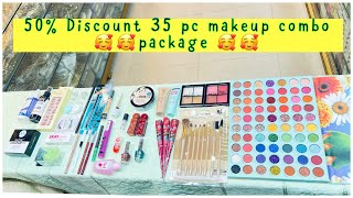 50% Discount 35 pc Makeup combo package। Eid especial Makeup combo offer।offer Price makeup kit