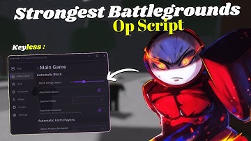 *NEW* The Strongest Battlegrounds Script [ Pastebin 2025 ] Keyless