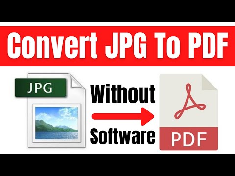 How to convert jpg to pdf windows 10 | Convert png to pdf | Without
