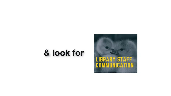 library staff communication