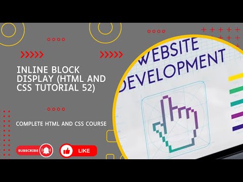 Inline Block Display (HTML and CSS tutorial 52) complete course HTML and CSS