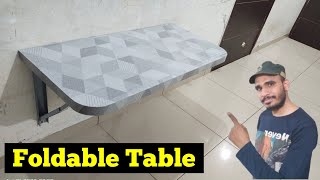 how to make a wall mount folding table