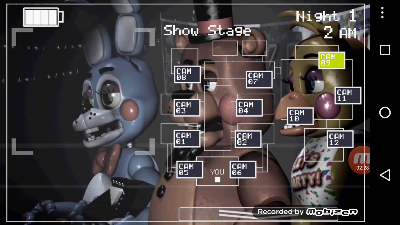 Fnaf 2 demo game play - YouTube