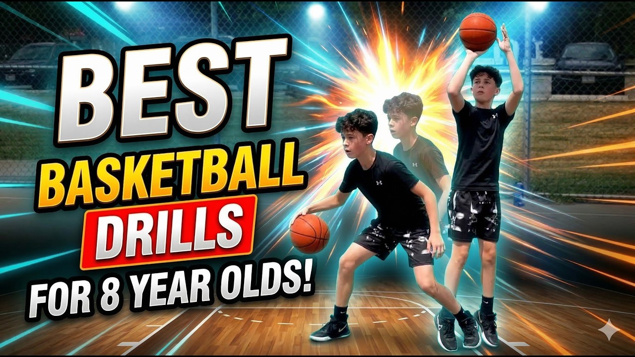 Best Basketball Drills For 8 Year Olds - YouTube