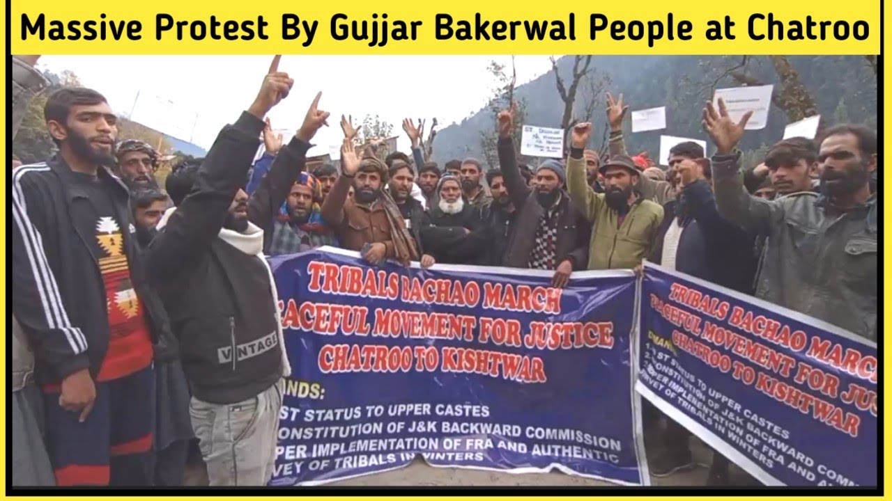 Gujjar Bakerwal Holds String Protest at Chatroo Against Interference in ...