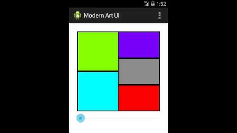 Modern Art UI App Screencast