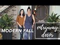 Modern Fall Entryway Decor | Edna & Alexandria