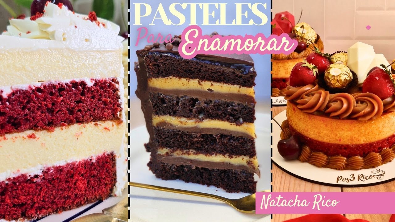 Trilogía del Amor: 3 Postres Irresistibles! Red Velvet - Chocolate - Cheesecake