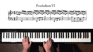 Bach Prelude and Fugue No.6 Well Tempered Clavier, Book 2 with Harmonic Pedal