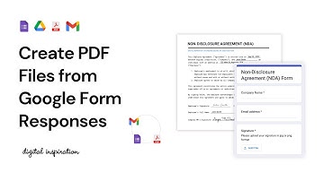How to Create PDF from Google Forms - Turn Form Responses into PDF Documents