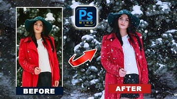 How to Create Snow Effect in #Photoshop2025 #Snoweffect #winterfashion #Winter #Winterspecial