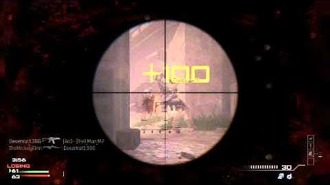 MW3 Barrett .50cal Spam Multi-Kill