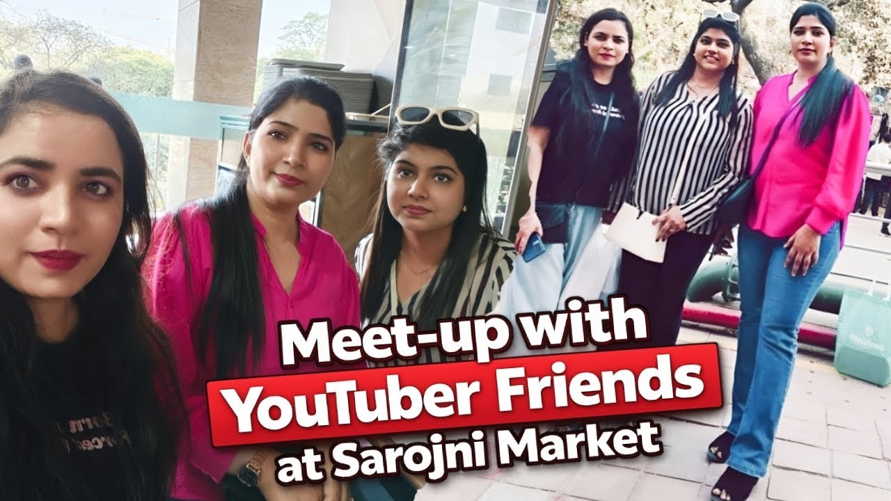 Meet-up with Youtuber Friends 🤗 English Vlog 🗣️ ‎⁨@EnglishCornerByMansi