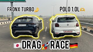 FRONX TURBO vs POLO 1.0L and 1.2L tsi! DRAG RACE! Fronx op🤌 #fronx #pologt #dragrace