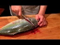《天然縞鯵（シマアジ）（Striped mackerel)の捌き方》・・・・大和の 和の料理《捌き》