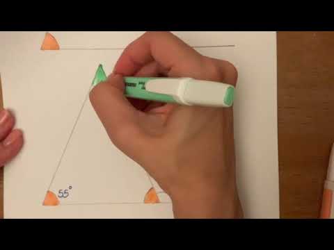 Finding missing angles in an isosceles triangle with a straight line