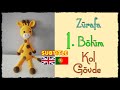 Amigurumi Sarı Zürafa - 1. BÖLÜM - Gövde ve Kol Yapımı  - (Crochet Giraffe English Subtitle - Part1)