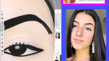 My Drawing - Charli D’Amelio Autodesk Sketchbook Beginner