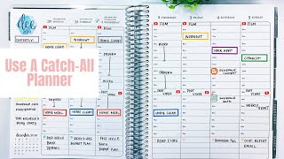 Weekly Plan With Me: How To Use A Catch-All Planner #planwithme #erincondren