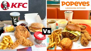 The BEST Fried Chicken! KFC Vs Popeyes  Who Wins?