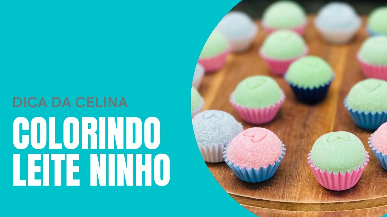 Dica da Celina - Colorindo Leite Ninho para fazer brigadeiros coloridos! Dica da Celina - Colorindo Leite Ninho para fazer brigadeiros coloridos!