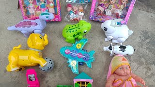 gari wala cartoons video| unboxing toys animals, helicopter wala video Barbie doll stories