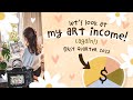 How Much I Made As An Artist In The Last 3 Months - Quarter 1 2022 Art Income Breakdown