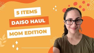 Celebrity Daiso Haul | items for mom and baby Wealth