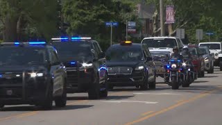 Procession for fallen Euclid police officer Jacob Derbin