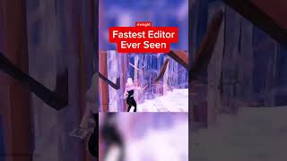 Fastest Fortnite Editor The World Has Ever Seen 