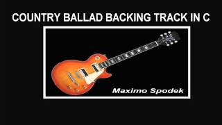 COUNTRY BALLAD IN C BACKING TRACK chords