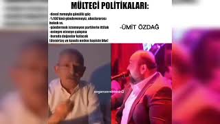 kemal kilicdaroglu vs umit ozdag multeci politikalari ictim sarabi giydim corabi araplara soven adam