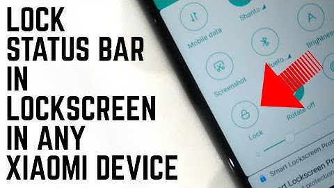 How to Lock Miui 9 Status Bar In Lockscreen!Redmi Note 4/Redmi 4