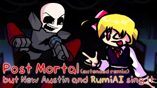 Corrupted Mii VS Touhou A.I. - Post Mortal Remix but New Austin and RumiAI sing it! - FNF Cover